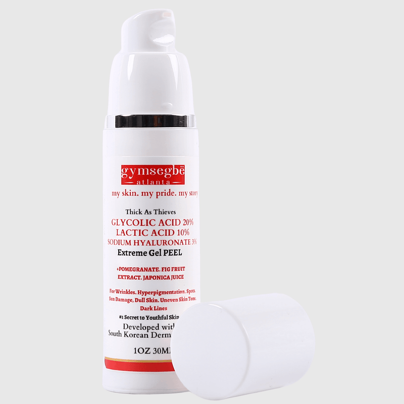gymsegbë Thick As Thieves Pure Glycolic Acid Lactic Acid Extreme Gel Peel - 30ml Exfoliation, Dark Spots, Hyperpigmentation
