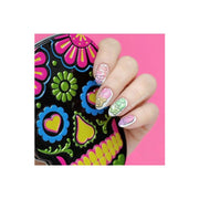 UberChic Beauty Sugar Skulls-01 Stamping Plate