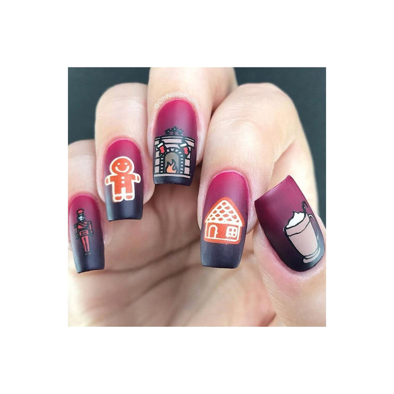 UberChic Beauty Happy Christmas, (Christmas-04) Stamping Plate