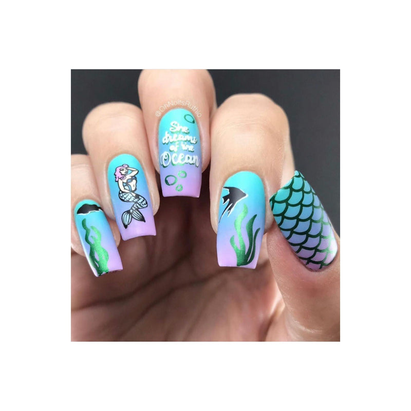 UberChic Beauty Mermaid Life Stamping Plate