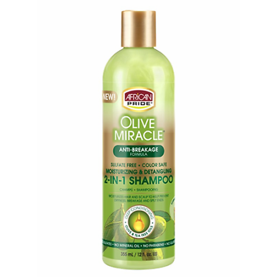 Mill's Beauty Supply African Pride Olive Miracle 2 IN 1 shampoo Hair Shampoo
