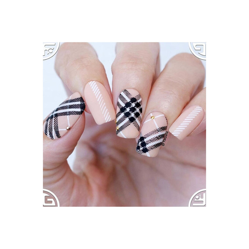UberChic Beauty Pretty In Plaid-01 Stamping Plate