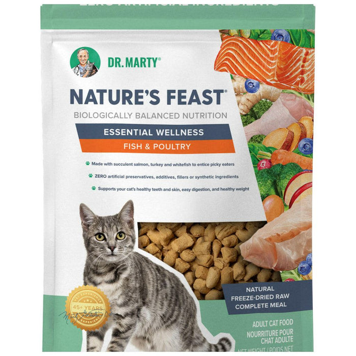 Hardypaw Dr. Marty Nature'S Feast Essential Wellness Fish & Poultry Freeze Dried Raw Cat Food (5.5 Oz)