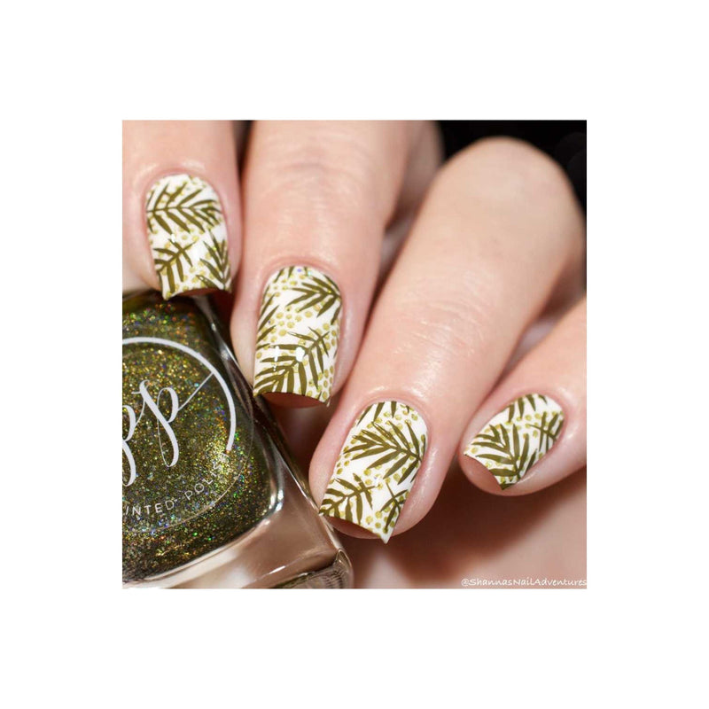 UberChic Beauty Lovely Leaves-02 Stamping Plate