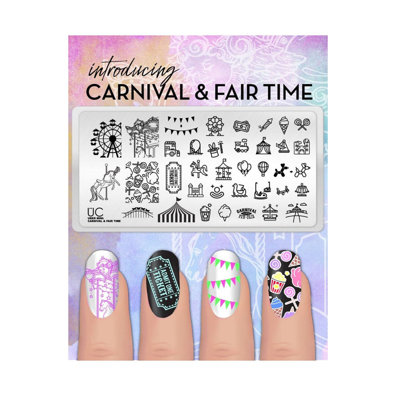 UberChic Beauty Carnival & Fair Time Stamping Plate