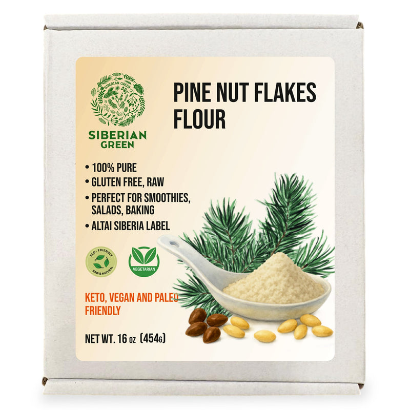 Siberian Pine Nut Flour (Kernel Powder) – 454g / 1 lb