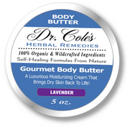 COLEHERBALS LLC 40 - Dr. Cole's Gourmet Body Butter - LAVENDER Herbal Steel Blue