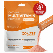 Go Wise Vegan Multivitamin Powder Stick Packs - No Water Needed Multivitamin