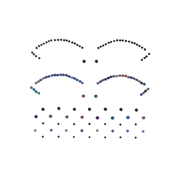Lunautics Black Face Gem | Iridescent Cut-Crease Face Jewel Face Jewel