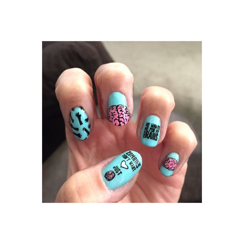 UberChic Beauty Zombie Love-01 Stamping Plate