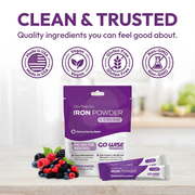 Go Wise Gentle Iron Supplement for Women and Men (No Water Needed) Iron Supplement