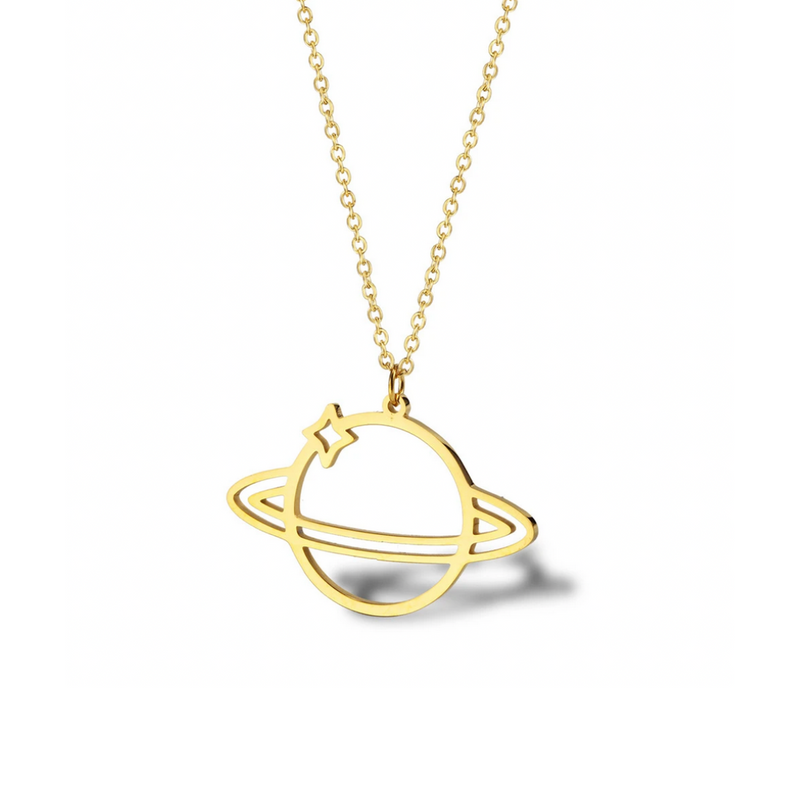 Medusa's Makeup Return to Saturn Necklace - Gold