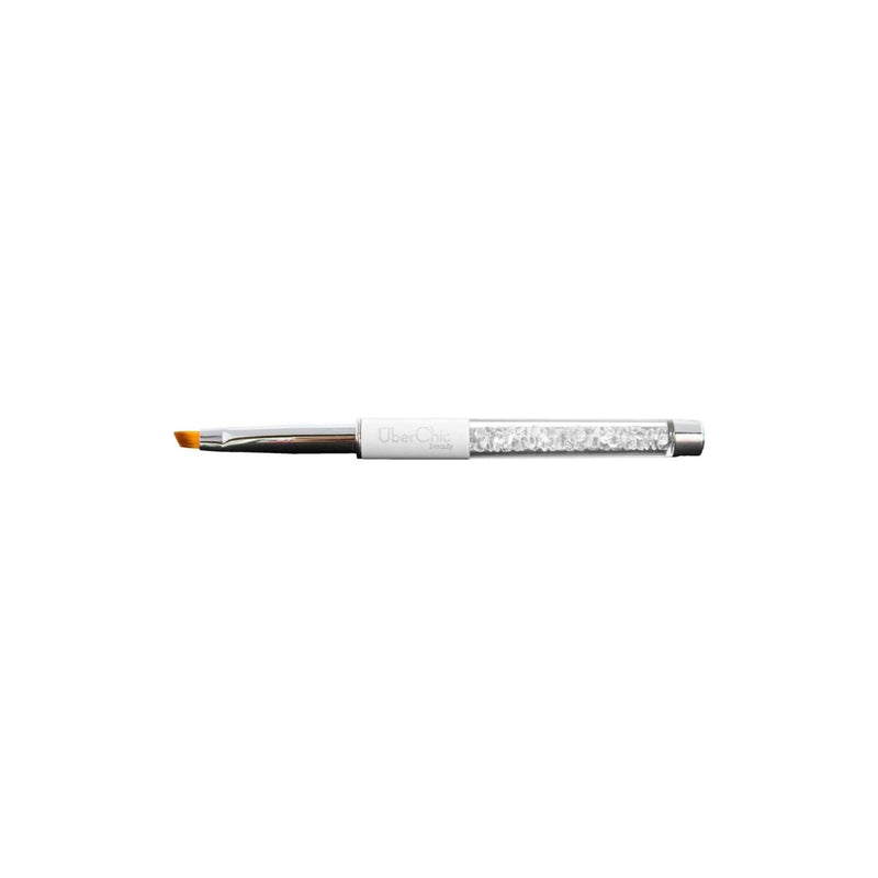 UberChic Beauty Angled Clean Up Brush - White Brushes