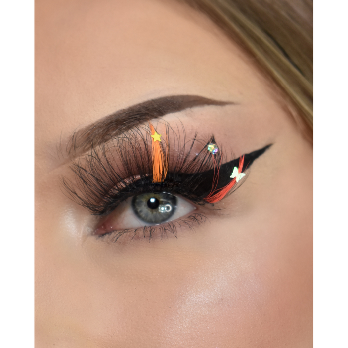 Sorbet Sparkle - Faux Mink Glam Glitter & Rhinestone Glitter Lashes