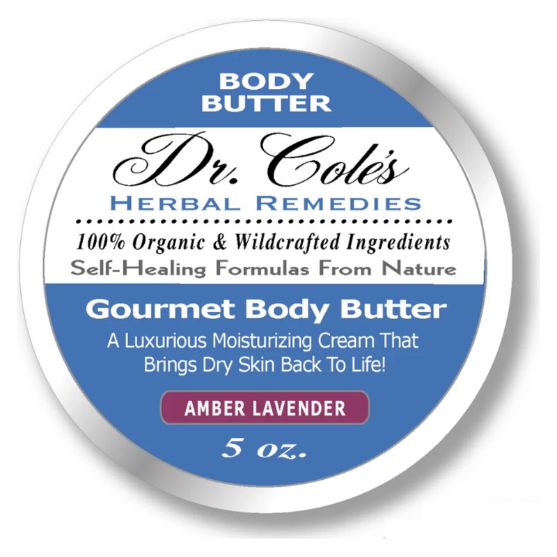 COLEHERBALS 34 - Dr. Cole's Gourmet Body Butter - AMBER LAVENDER Herbal