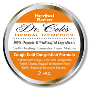 COLEHERBALS 26 - Dr. Cole’s Organic Cough Cold Congestion Relief Balm Herbal