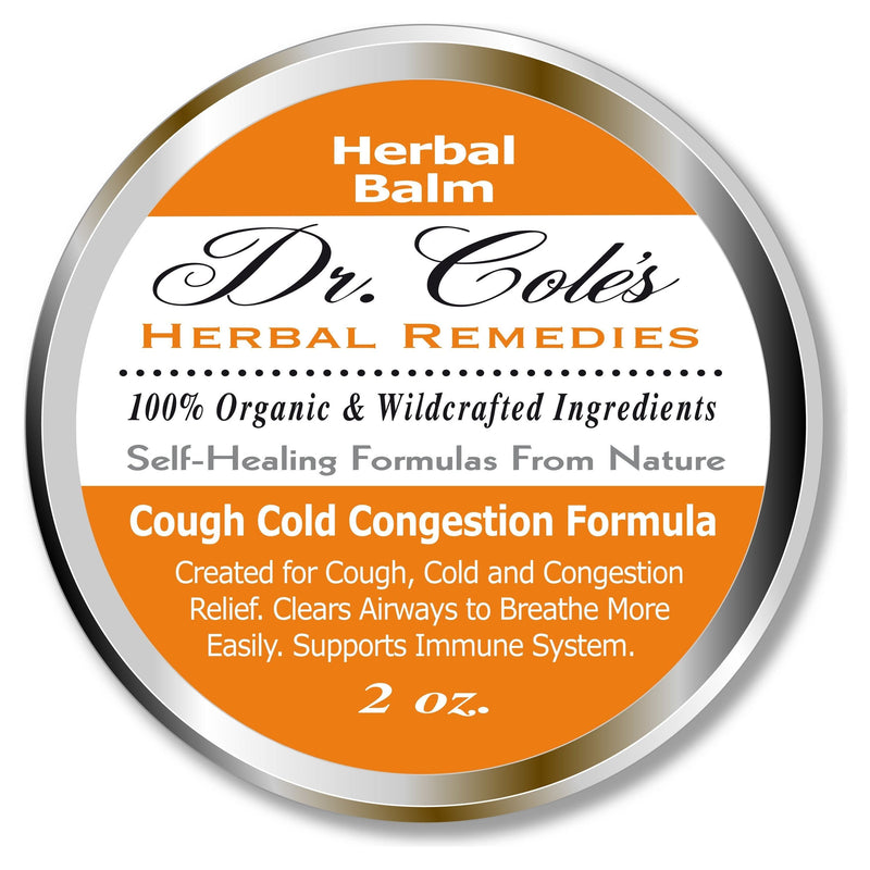 COLEHERBALS 26 - Dr. Cole’s Organic Cough Cold Congestion Relief Balm Herbal