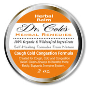COLEHERBALS LLC 26 - Dr. Cole’s Organic Cough Cold Congestion Relief Balm Herbal