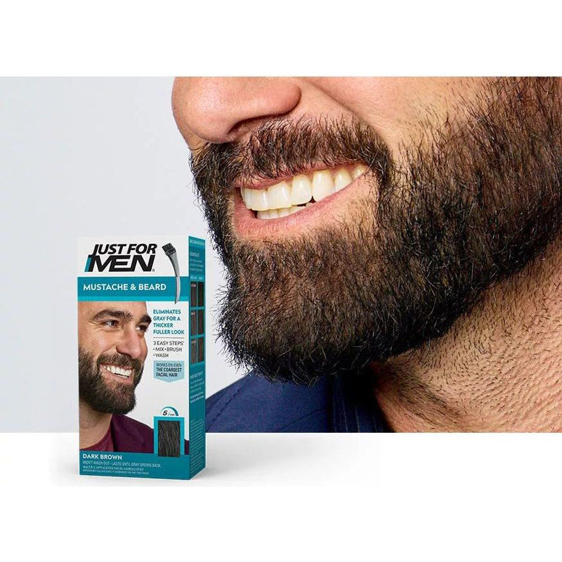 Just For Men Just for Men Mustache & Beard, Dark Brown, 0.5 Oz Hair Coloring
