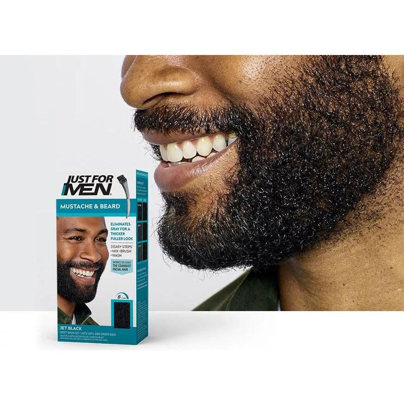 Just For Men Just For Men Brush-In Color Gel, Mustache & Beard, Jet Black M-60/ 0.5 Oz Hair Color