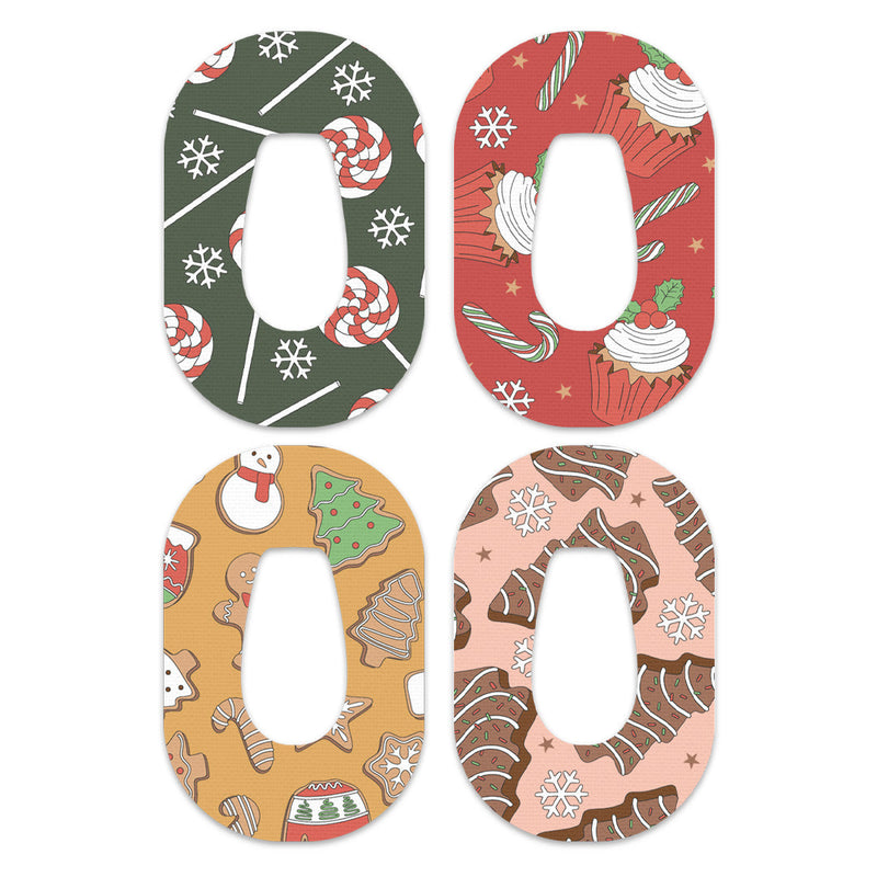 Peelz Christmas Treats Variety Dexcom G6 Patch Tape - Pump Peelz Patch Medical Tape