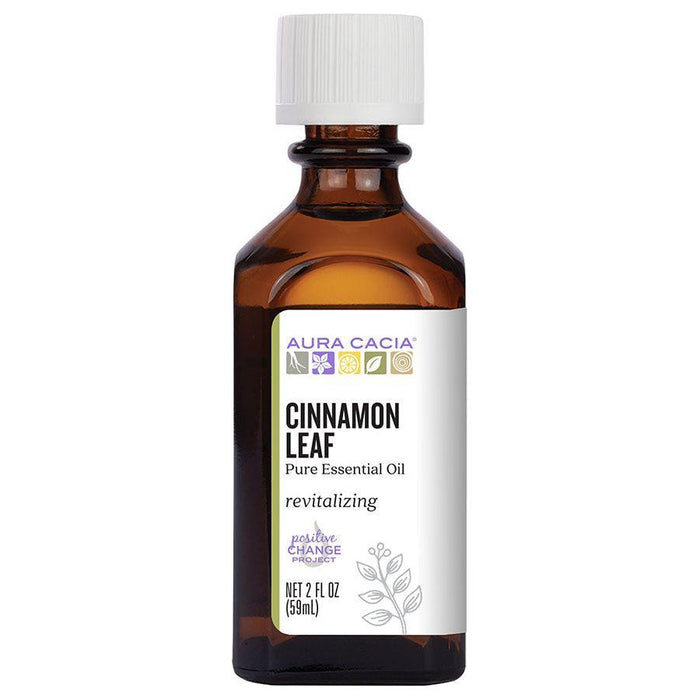 Aura Cacia Cinnamon Leaf Essential Oil, Revitalizing, 2 Fl Oz