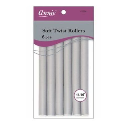 Mill's Beauty Supply Annie Soft Twist Rollers 6pcs - 11/16in Dia
