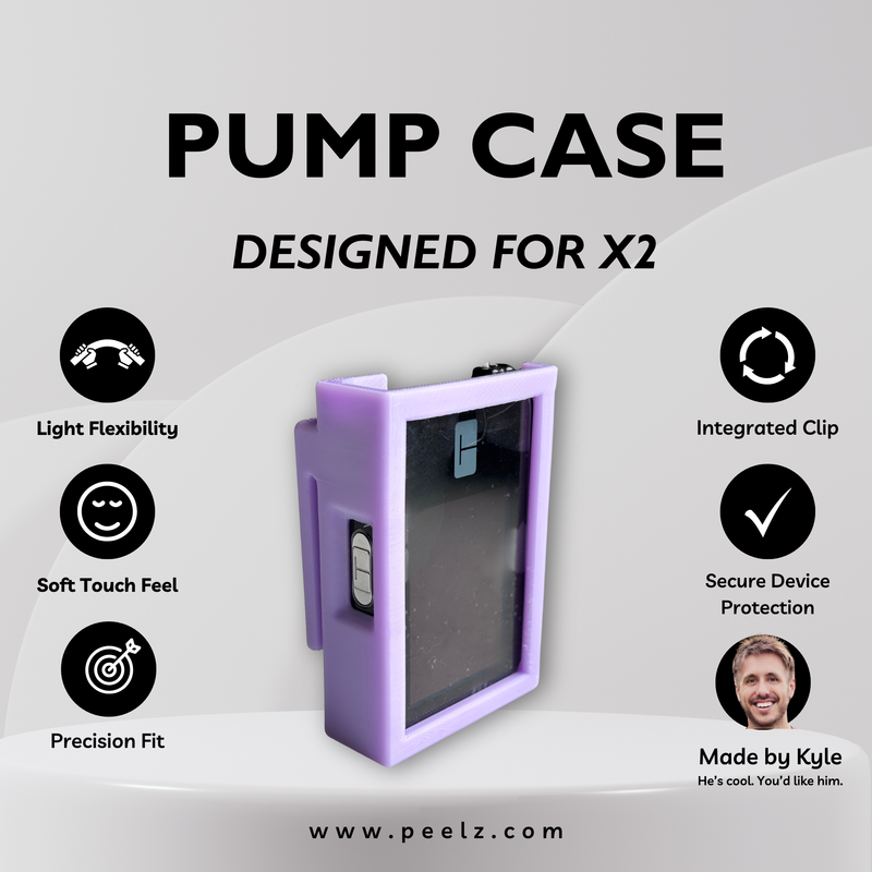 Peelz Tandem t:slim X2 Insulin Pump Case – Soft-Touch, Flexible Protection by Pump Peelz