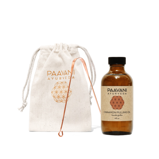 Paavani Ayurveda Cinnamon Oral Care Ritual | Ayurvedic Oil Pulling & Tongue Cleaning variable