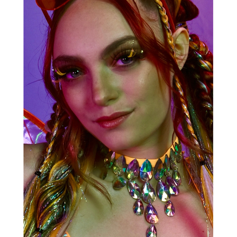 Lunautics Sorbet Sparkle - Faux Mink Glam Glitter & Rhinestone Glitter Lashes False Eyelashes