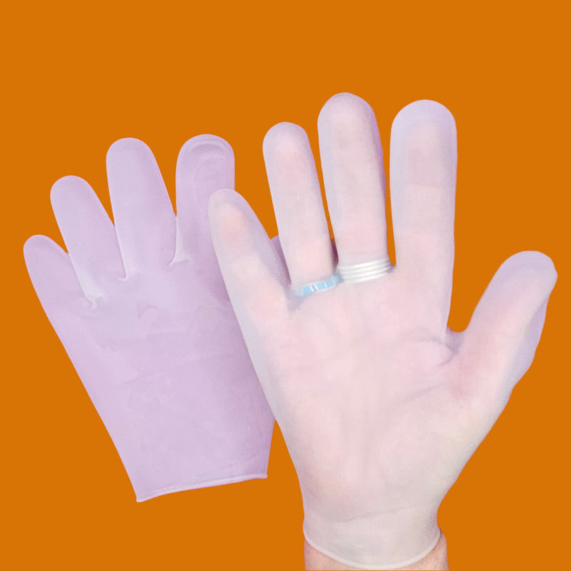 By Robin Creations Silicone Gel Moisturizing Gloves for Dry, Cracked Fingers & Hands Silicone Moisturizing Gloves