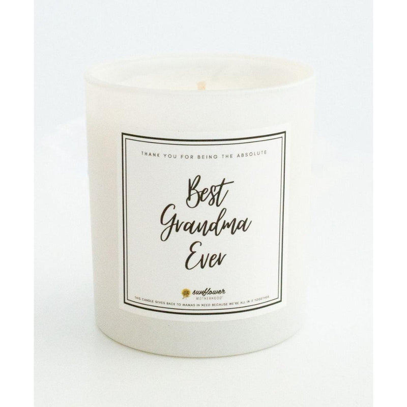 Sunflower Motherhood Best Grandma Ever Candle Candle