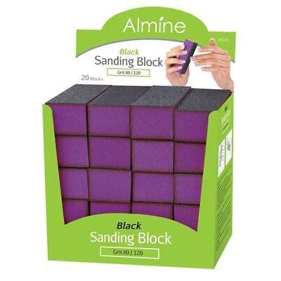 Mill's Beauty Supply Annie Almine Sanding Block, Grit 80/120 (1 pc)