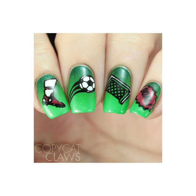 UberChic Beauty Soccer Love Stamping Plate