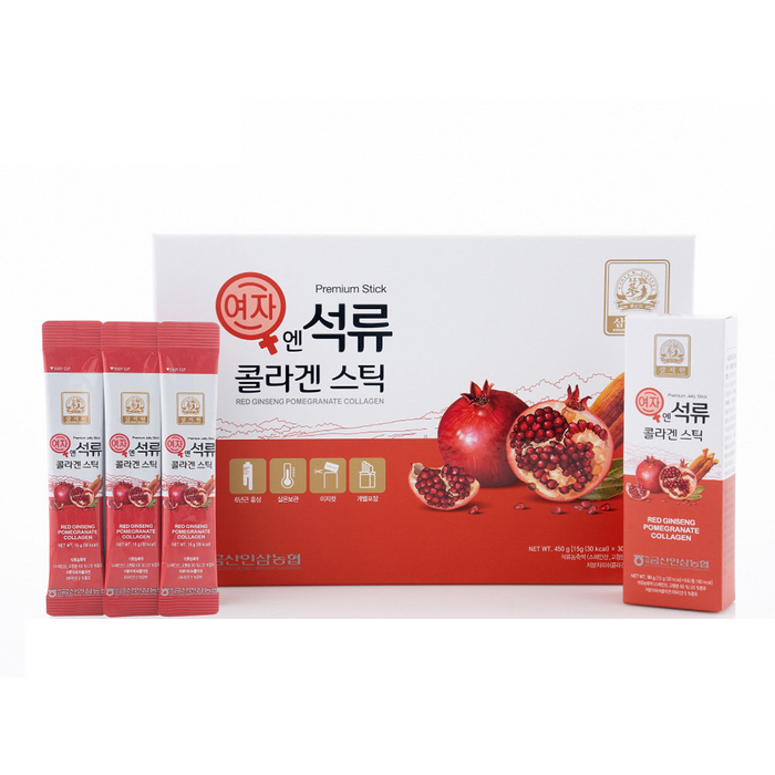 Dodoskin Samjiwon Korean Beauty Baekje Geumsan Women'S Pomegranate Collagen Jelly Stick 5.1Oz / 30 Count (5 Pack)