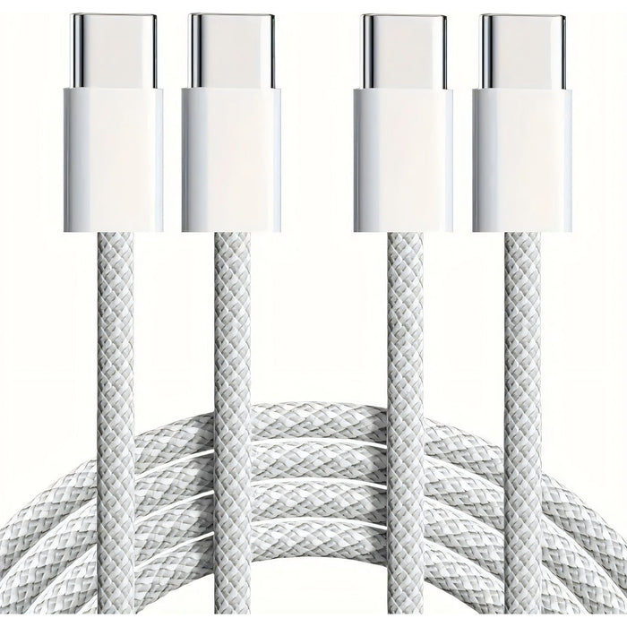 Braided USB C to USB C Cable 3.3ft [Pack of 2]