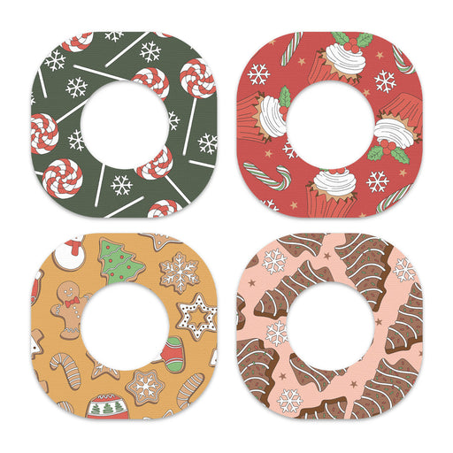 Peelz Christmas Treats Variety Dexcom G7 and Stelo Patch Tape - Pump Peelz Patch Medical Tape