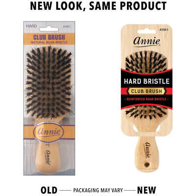 Mill's Beauty Supply Annie Hard Club Brush w/ Boar & Nylon Bristles #2061 Hair Brush