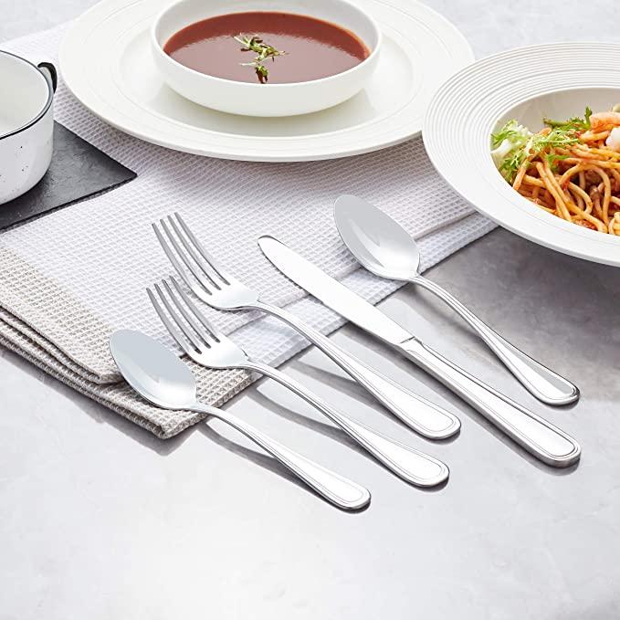 20-Piece Stainless Steel Flatware Cutlery Set for 4