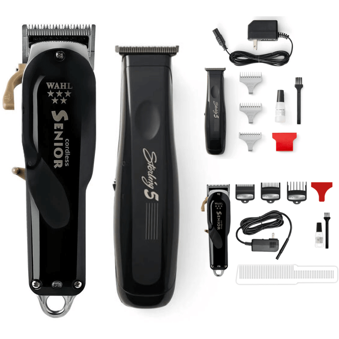 Wahl Professional 5-Star Series Cordless Senior 8504-400 & Wahl Professional Sterling 5 Cordless Trimmer 8777