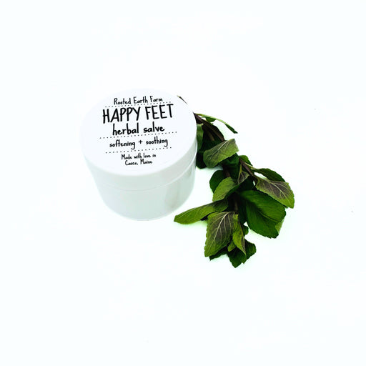 Rooted Earth Farm + Apothecary Happy Feet Salve Herbal Salves + Balms