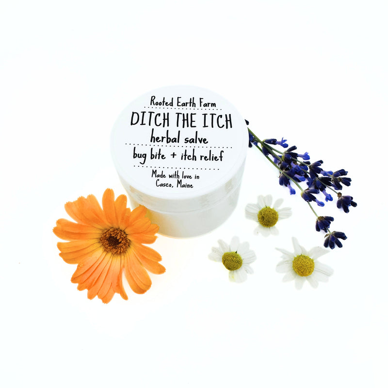 Rooted Earth Farm + Apothecary Ditch the Itch Salve Herbal Salves + Balms