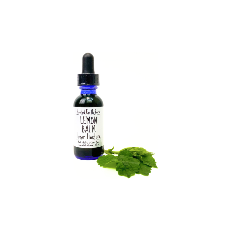 Rooted Earth Farm + Apothecary Lemon Balm Tincture Tinctures + Capsules