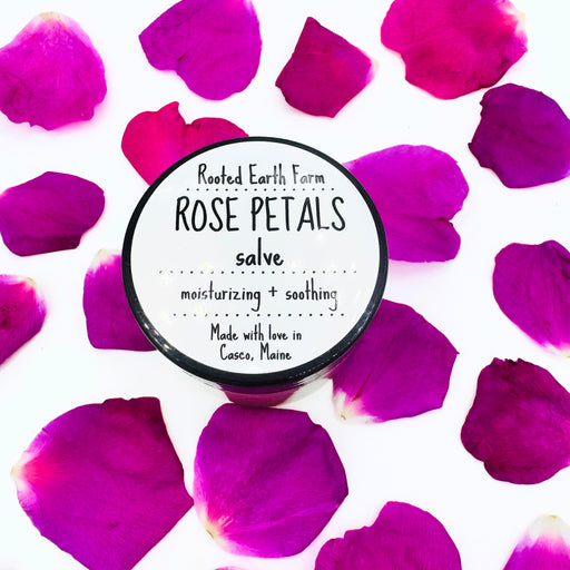 Rooted Earth Farm + Apothecary Rose Petals Salve Herbal Salves + Balms
