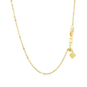 Bids.com 14k Yellow Gold Singapore Style Adjustable Chain (1.40 mm) Necklaces