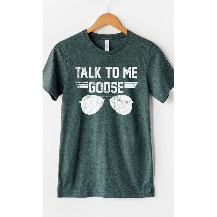 Talk to Me Goose White Ink Graphic Tee PLUS