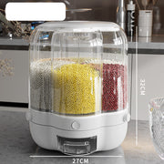 SmartPursue™ 360° Rotating Grain Storage Container Food Storage