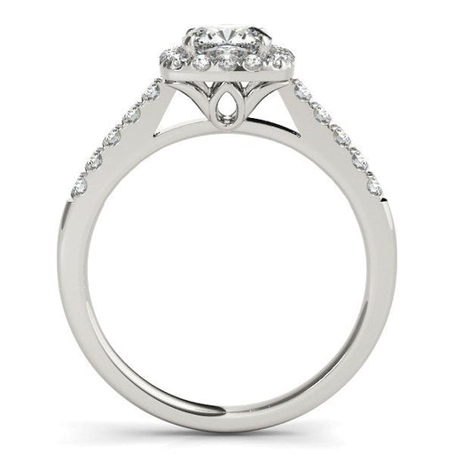 Bids.com 14k White Gold Square Outer Shape Round Diamond Engagement Ring (3/4 cttw) Rings