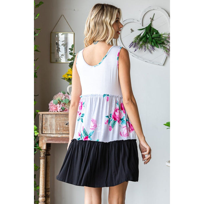 Heimish Scoop Neck Frill Tiered Dress