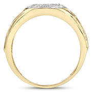 Bids.com 0.24 Carat Genuine White Diamond .925 Sterling Silver Ring Rings